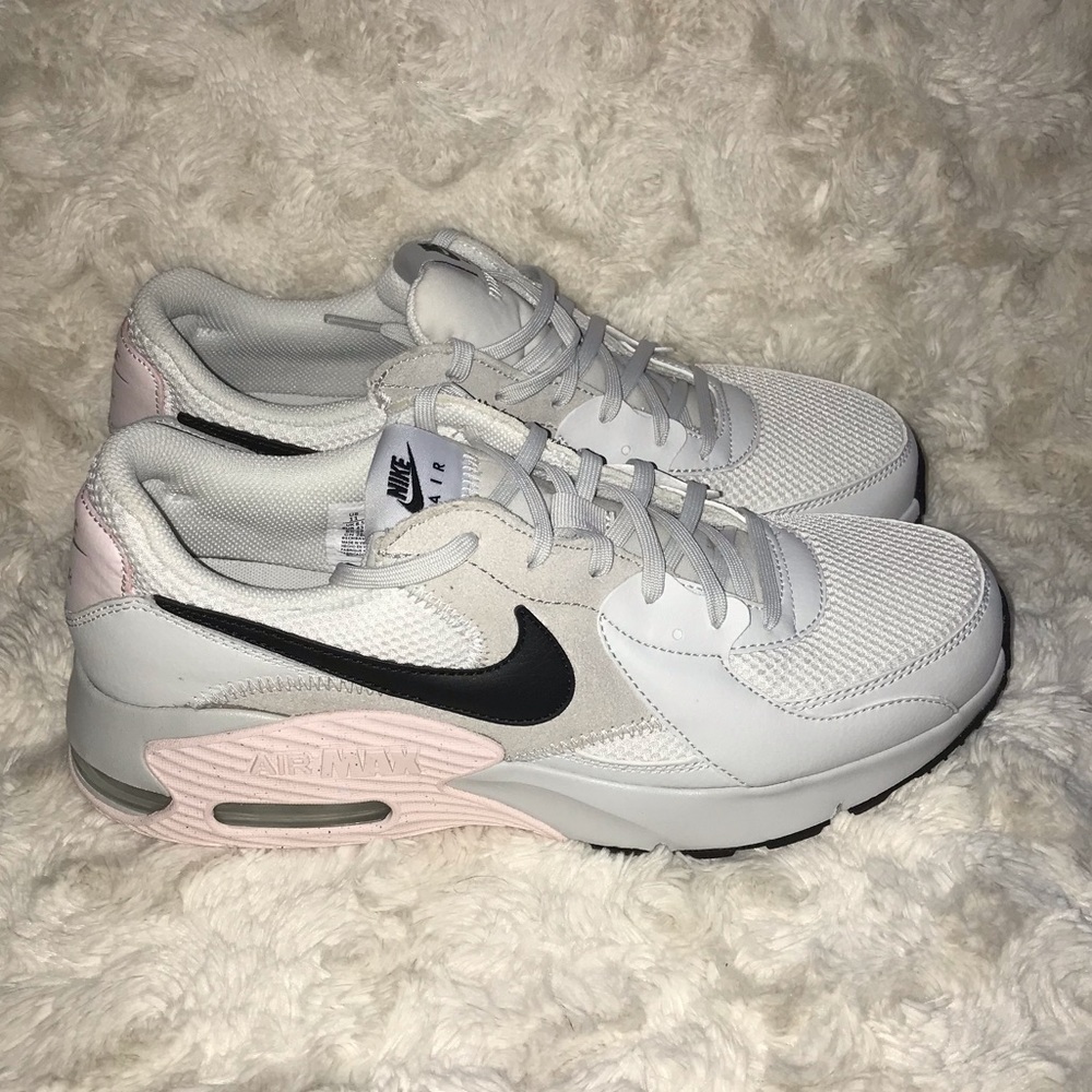 Nike Women's Air Max Athletic Shoes - White, Pink, Black